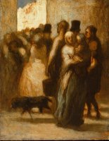 To The Street by Honore Daumier