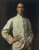 Self Portrait in White Jacket by Hugh Ramsay