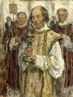 Procession in The Old Catholic Church in The Hague by Isaac Israels