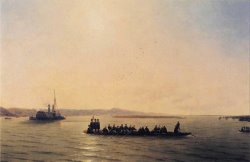 Alexander II Crossing The Danube by Ivan Constantinovich Aivazovsky