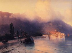 View of Yalta Detail by Ivan Constantinovich Aivazovsky
