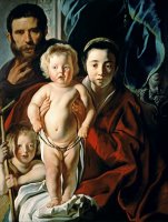 The Holy Family with St. John the Baptist by Jacob Jordaens
