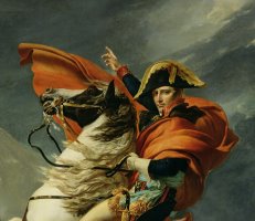 Napoleon Crossing the Alps on 20th May 1800 by Jacques Louis David