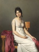 Portrait Of A Young Woman In White by Jacques Louis David