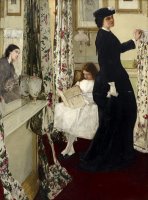 Harmony in Green And Rose The Music Room by James Abbott McNeill Whistler