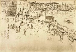 The Riva, No. 1 by James Abbott McNeill Whistler