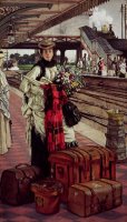 Waiting at The Station, Willesden Junction by James Jacques Joseph Tissot
