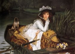 Young Lady in a Boat by James Jacques Joseph Tissot