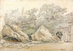 Watermill in a Rocky Landscape by James Ward
