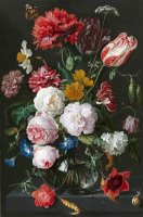 Still Life with Flowers in a Glass Vase by Jan Davidsz de Heem