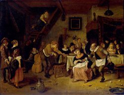 Peasant Wedding by Jan Havicksz Steen