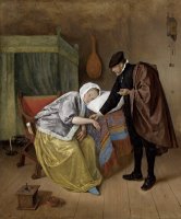 The Sick Woman by Jan Havicksz Steen