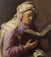 Old Woman Reading by Jan Lievens