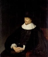 Portrait of Constantijn Huygens by Jan Lievens