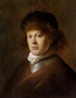 Portrait of Rembrandt Harmensz Van Rijn by Jan Lievens