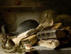 Still Life with Books by Jan Lievens