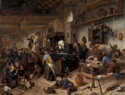 A School for Boys And Girls by Jan Steen