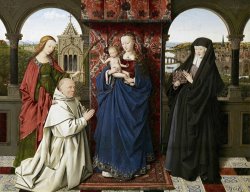 The Virgin And Child with Saints And Donor by Jan van Eyck