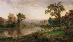 Riverscape in Early Autumn by Jasper Francis Cropsey
