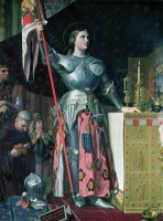 Joan of Arc (1412 31) at The Coronation of King Charles VII (1403 61) 17th July 1429 by Jean Auguste Dominique Ingres