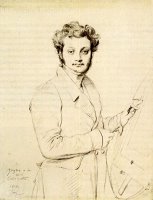Luigi Calamatta by Jean Auguste Dominique Ingres