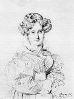 Madame Louis Francois Godinot, Born Victoire Pauline Thiolliere De L'isle by Jean Auguste Dominique Ingres
