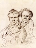Otto Magnus Von Stackelberg And, Possibly, Jackob Linckh by Jean Auguste Dominique Ingres
