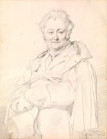Portrait of Guillaume Guillon Lethiere by Jean Auguste Dominique Ingres