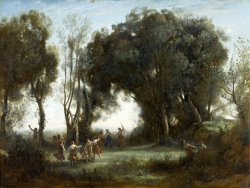 A Morning. The Dance of The Nymphs by Jean Baptiste Camille Corot