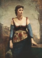 Agostina by Jean Baptiste Camille Corot