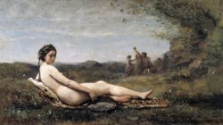 Repose by Jean Baptiste Camille Corot