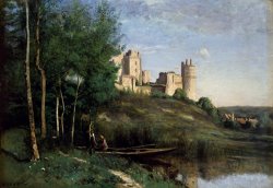 Ruins of the Chateau de Pierrefonds by Jean Baptiste Camille Corot
