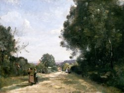 Sevres Brimborion, View Towards Paris by Jean Baptiste Camille Corot