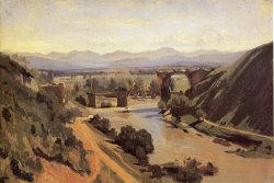 The Augustan Bridge at Narni by Jean Baptiste Camille Corot