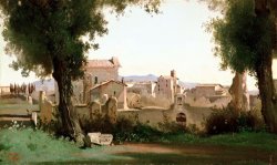 View From The Farnese Gardens, Rome by Jean Baptiste Camille Corot