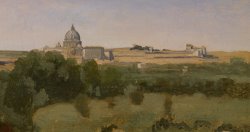 View Of St Peters by Jean Baptiste Camille Corot