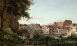 View of the Colosseum from the Farnese Gardens by Jean Baptiste Camille Corot