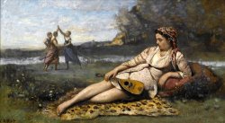 Young Women of Sparta (jeunes Filles De Sparte) by Jean Baptiste Camille Corot