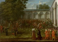 Cornelis Calkoen on His Way to His Audience with Sultan Ahmed III by Jean Baptiste Vanmour