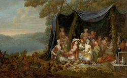 Fete Champetre with Turkish Courtiers Under a Tent by Jean Baptiste Vanmour