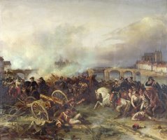 Battle of Montereau by Jean Charles Langlois
