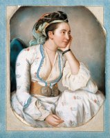 A Woman in Turkish Dress by Jean-Etienne Liotard