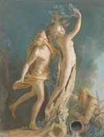 Apollo En Daphne, Naar Het Beeld Van Gianlorenzo Bernini in De Borghese Verzameling Te Rome by Jean-Etienne Liotard