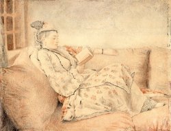 Lady in Turkish Dress, Reading by Jean-Etienne Liotard