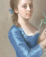 Meisje Met Een Bloempot Met Hyacinten by Jean-Etienne Liotard
