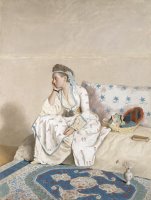 Portret Van Marie Fargues, Echtgenote Van De Kunstenaar, in Turks Kostuum by Jean-Etienne Liotard