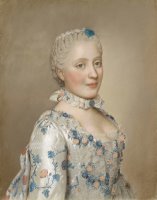 Portret Van Marie Josephe Van Saksen (1731 67), Dauphine Van Frankrijk by Jean-Etienne Liotard