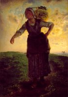 A Norman Milkmaid at Greville by Jean-Francois Millet