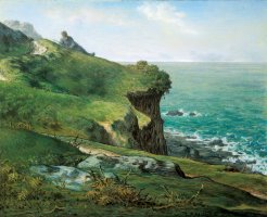 Cliffs of Greville by Jean-Francois Millet