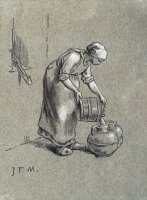 Woman at a Well by Jean-Francois Millet